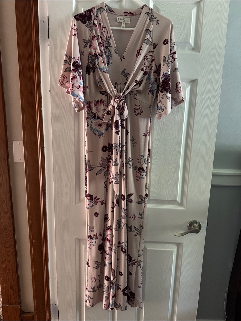 Jessica Simpson Blush Floral Maxi Dress